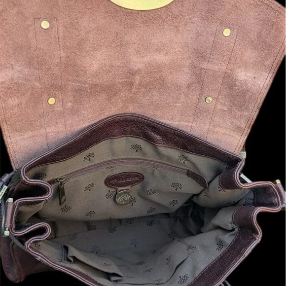 Mulberry Brown and Gold Leather Alexa Purse - Picture 4 of 15